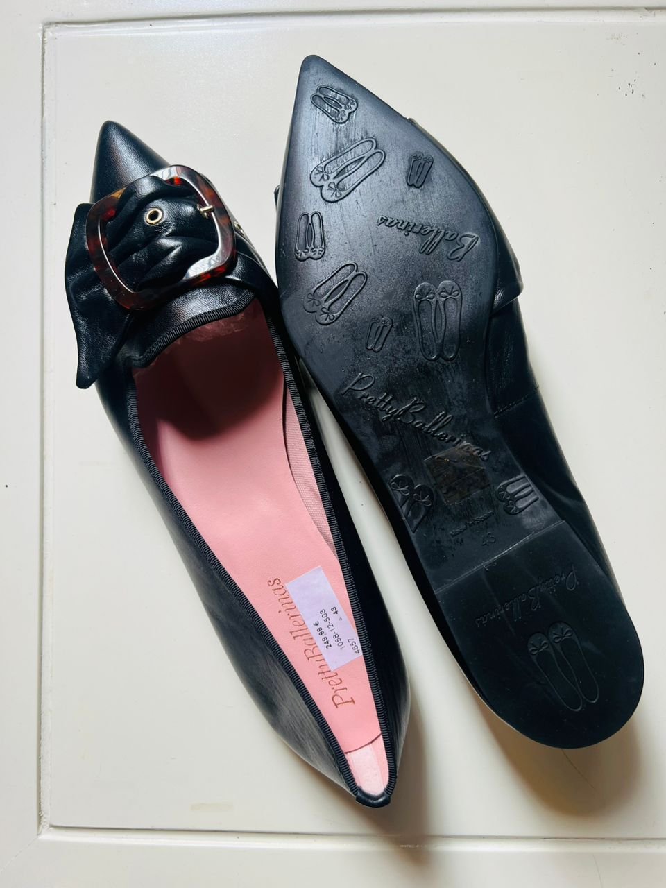 Pretty Ballerinas black flat heels lady shoes. (Spain) - Image 3
