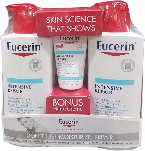 Eucerin Plus Lotion With Hand Cream, 44.7 Ounce