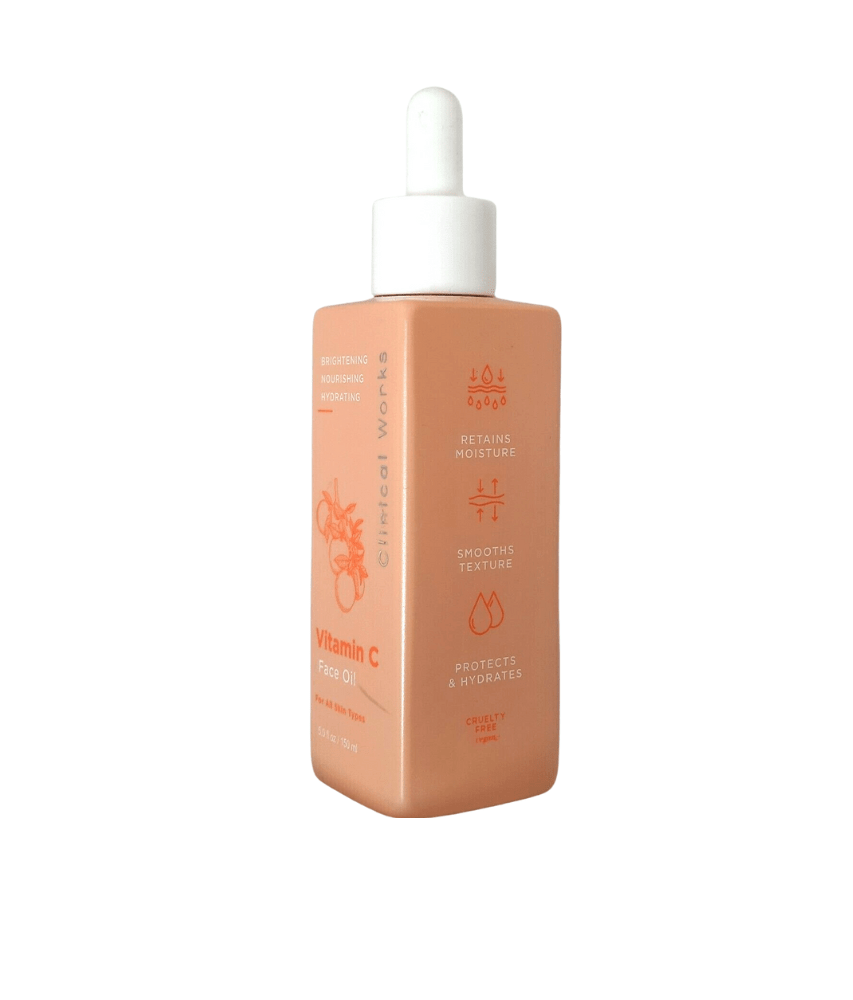 2x Clinical Works Vitamin C Brightening Face Oil ~Nourishing Hydrating 2x 150ml