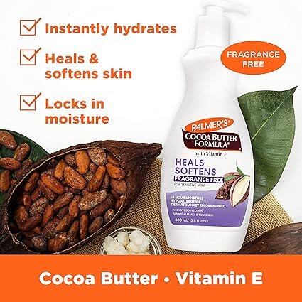 Palmer's Cocoa Butter Formula Fragrance Free Body Lotion, 13.5 Ounce - Image 3