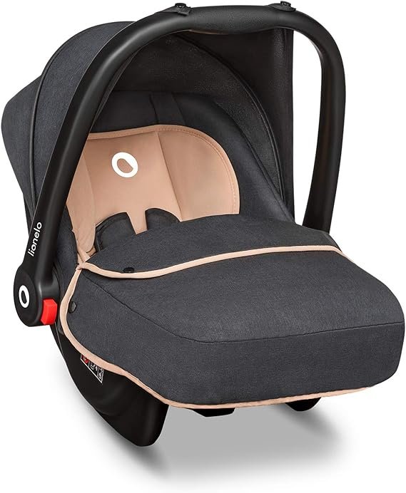 LIONELO Noa Plus 0-13 kg Baby Car Seat, Foot Warmer, Folding Awning, 3-Point Seat Belts, Very Light Construction, Removable Padding - Image 4