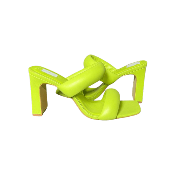 PRIMARK Lemon Green Slipper Heels