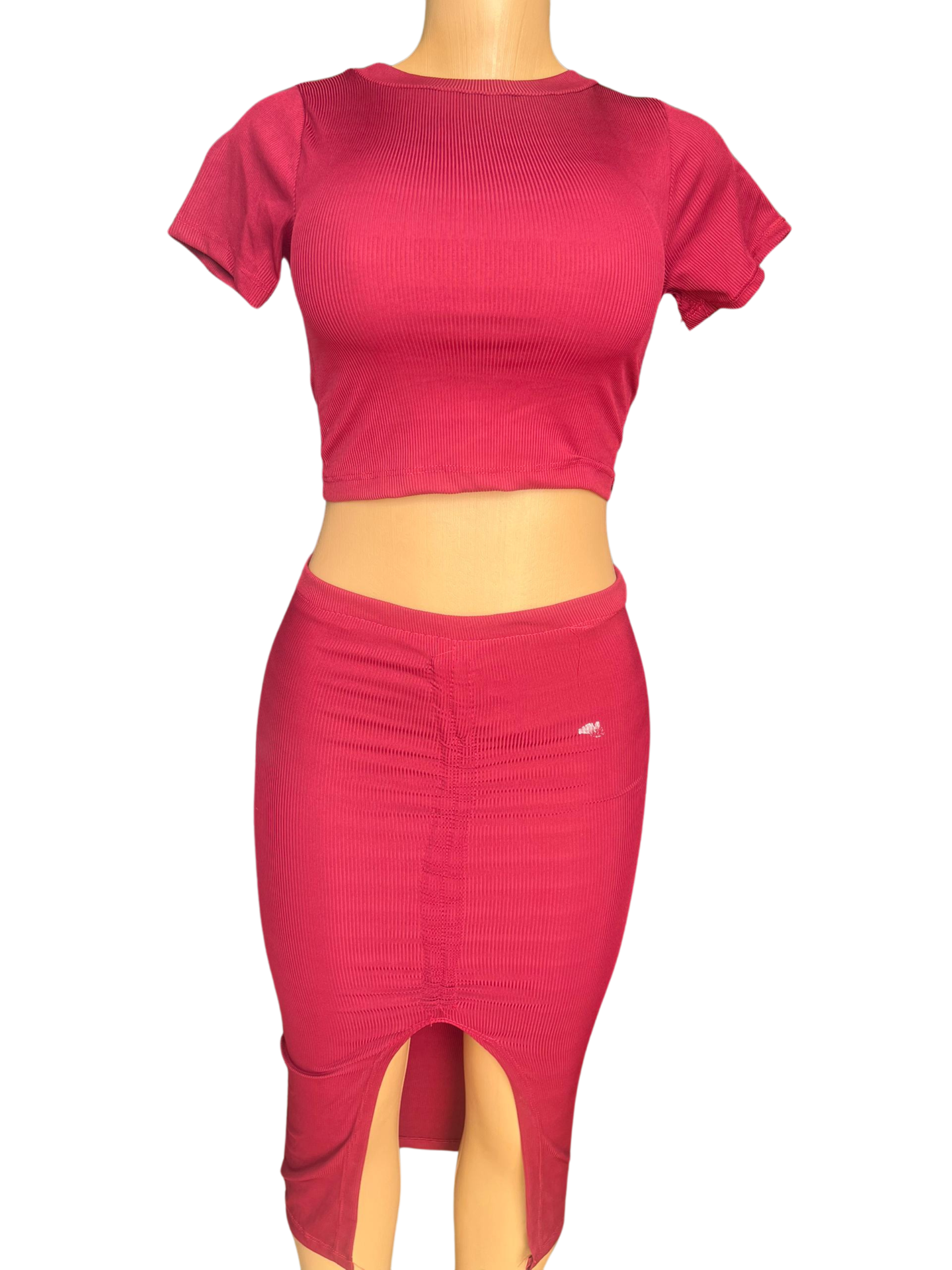 Red women casual outfit