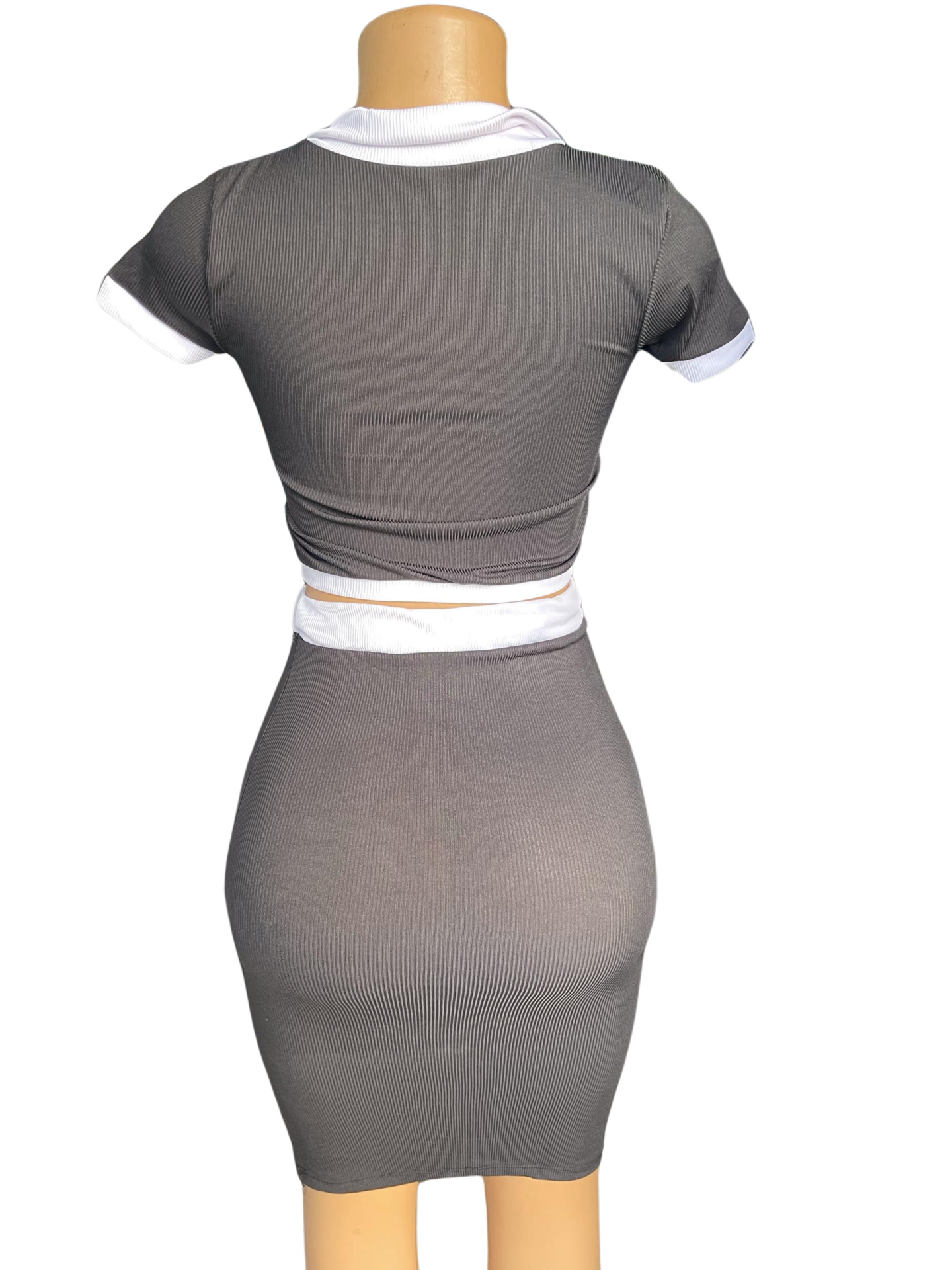 Black and white stripes women casual outfit - Image 2