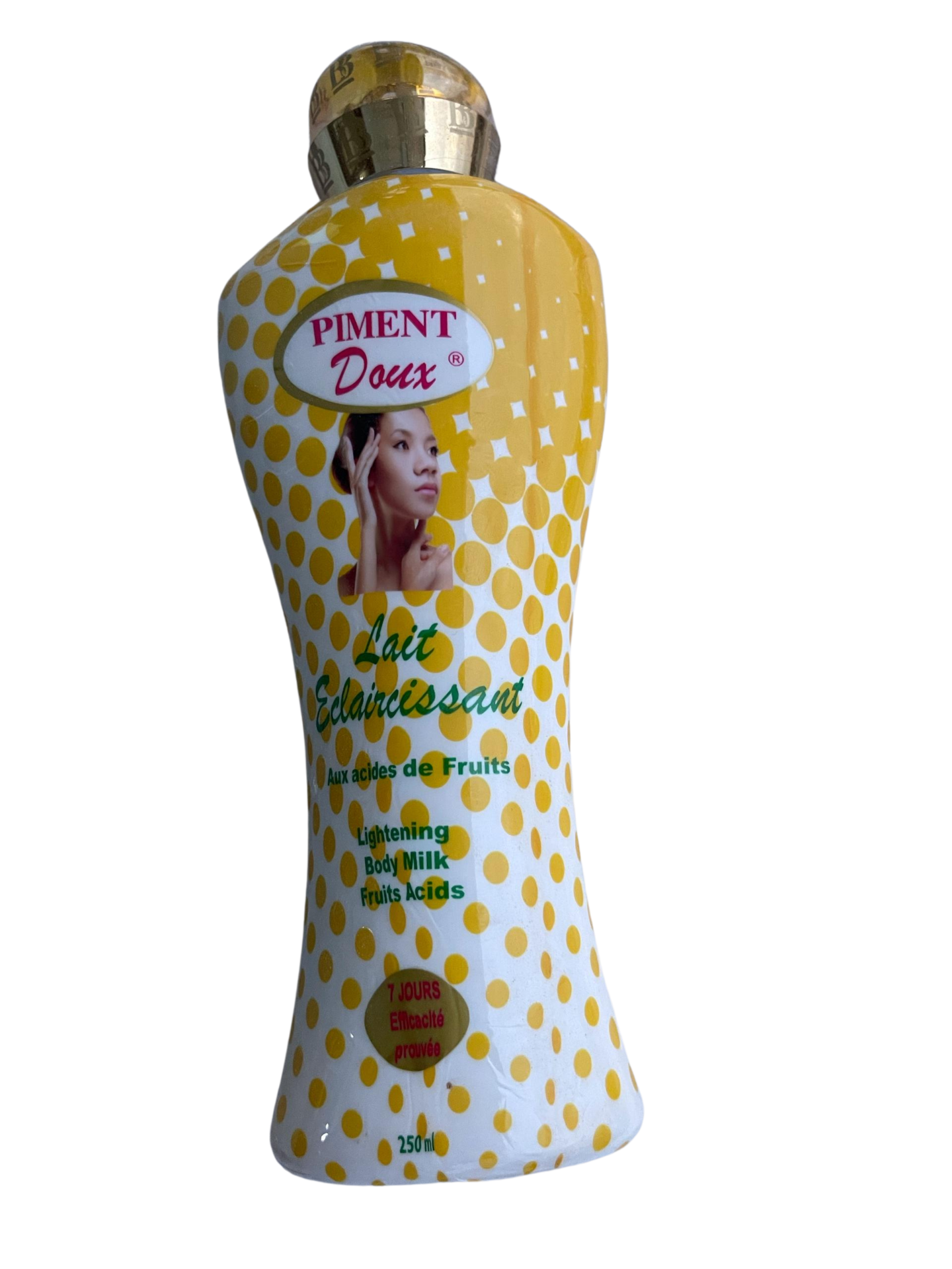 Piment Doux Classique Lait Eclaircissant Lightening Body Milk Lotion 250ml - Only 7 Days - Image 3